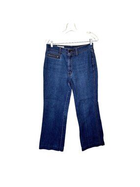 L'Avion Womens High Rise Jeans Wide Flare Leg Size 28 Vintage 70s Style
